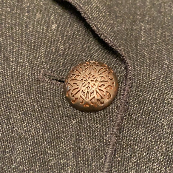 J. Jill Black Heather Blazer Jacket 3/4 Length Sleeves Size 6 Like New - Picture 9 of 14